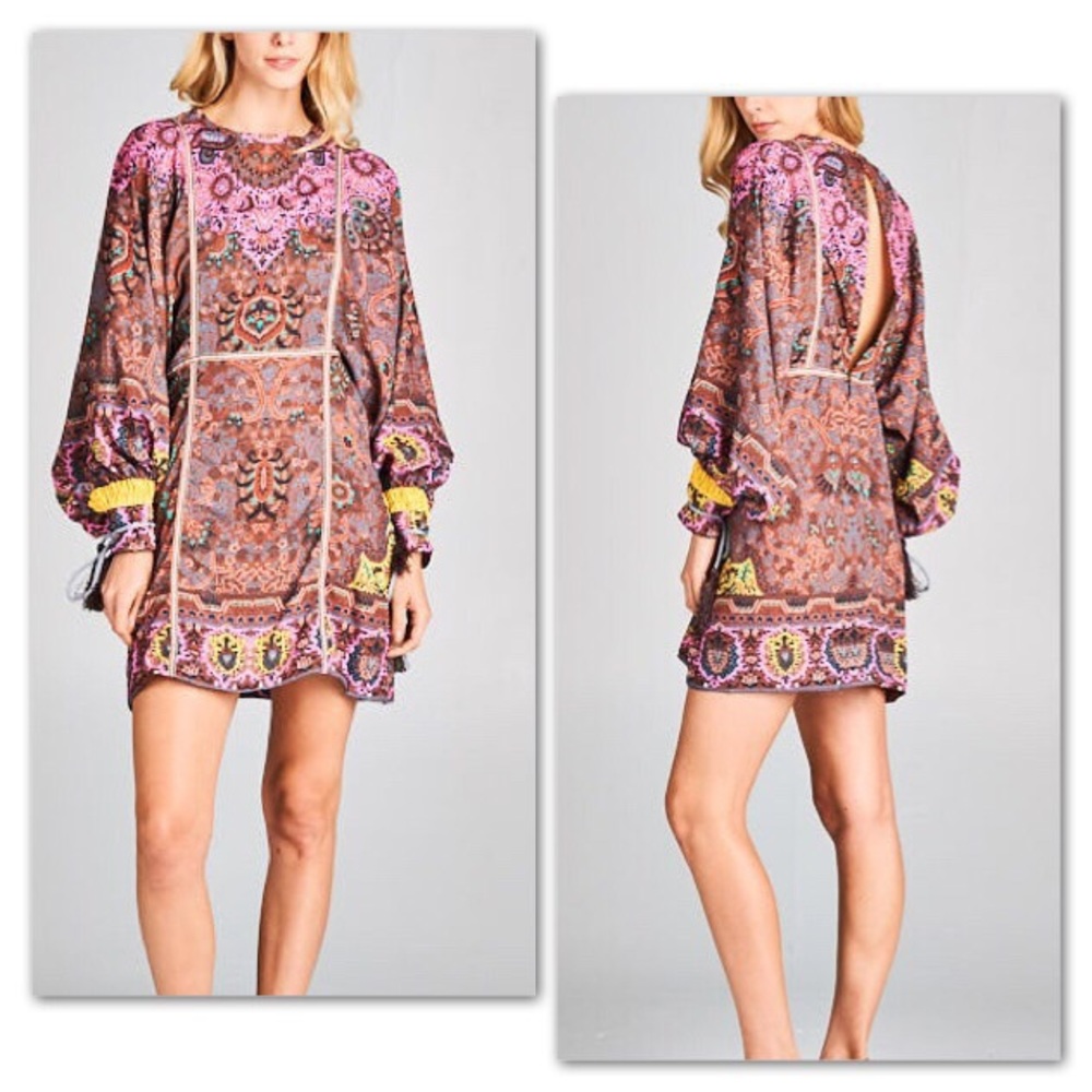 Boho Mixed Media Gypsy Dress- *See Description* - Picture 2 of 8